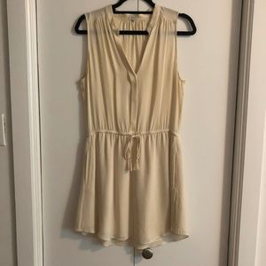 Aritzia Babaton cream/white Benedict Shirtdress